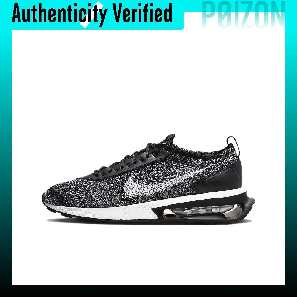 Nike Air Max Flyknit Running Shoes Men's Low-top Black/Gray/White DJ6106-001