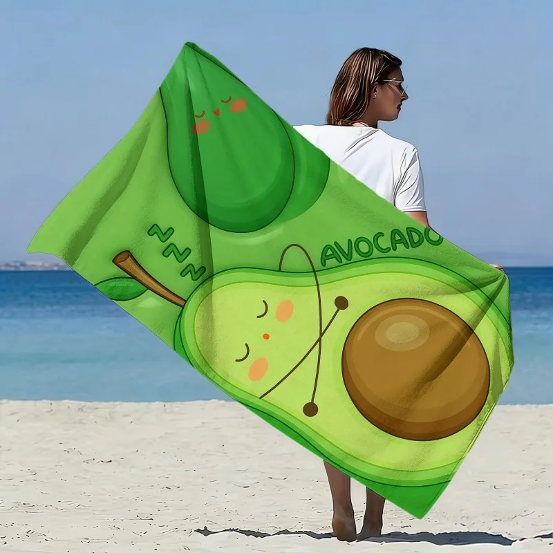 Banana Beach Towel Microfiber Cute Dabbing Fruit Pattern Bath Towels Personalized Kids Pool Blanket Travel Shawl