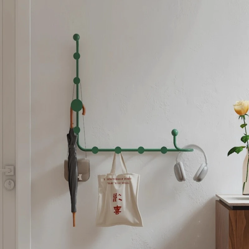 

Креативная настенная вешалка для одежды, компактная вешалка для прихожей, крючок для хранения в спальне, органайзер, прочная вешалка для одежды для дома