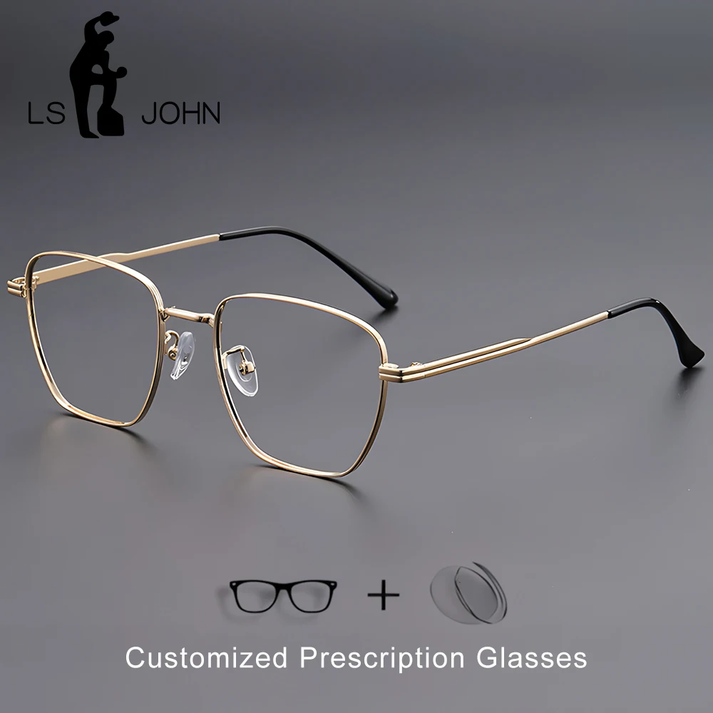 

Square Reading Glasses Men Titanium Glasses Frame European Myopia Prescription Eyewear Males Brand Customized Optical Eyeglasses