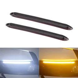 Car Drl Driving lights LED turn signal Headlight Decorative light strip Daytime Running Light flowing Universal 12V yellow white