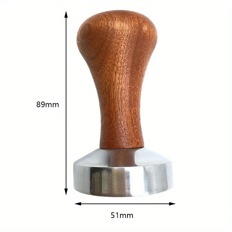 Food Grade 51/53/58mm Coffee Tamper Wooden Handle Barista Espresso maker Grinder Handmade High Quality Hot Sale