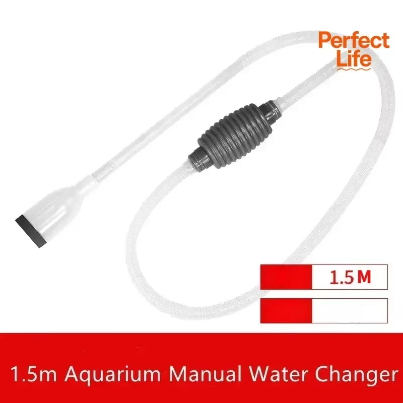 Hand-Siphon Wasserwechsler für Aquarien Sandreiniger Abfallsaugpumpe Reinigungsgerät zur Aquarienpflege entfernt Sedimente und Fischabfälle verbessert die Wassertransparenz einfache Bedienung ohne Strom geeignet für Fi – Detail 15