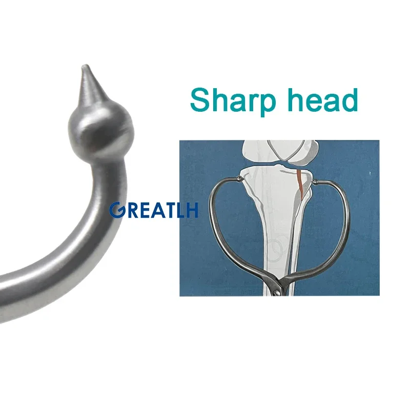 Stainless Steel Reduction Forceps with Ball Tip Bone Locking Forceps Plate Holding Tool Curved Orthopedic Instrument