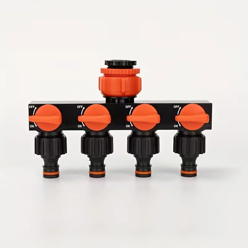 1Pc Valve Splitter 3/4" Watering Connector Distributor 4 Way Hose Splitters For Water Pipe Hose Pipe Tap Connectors