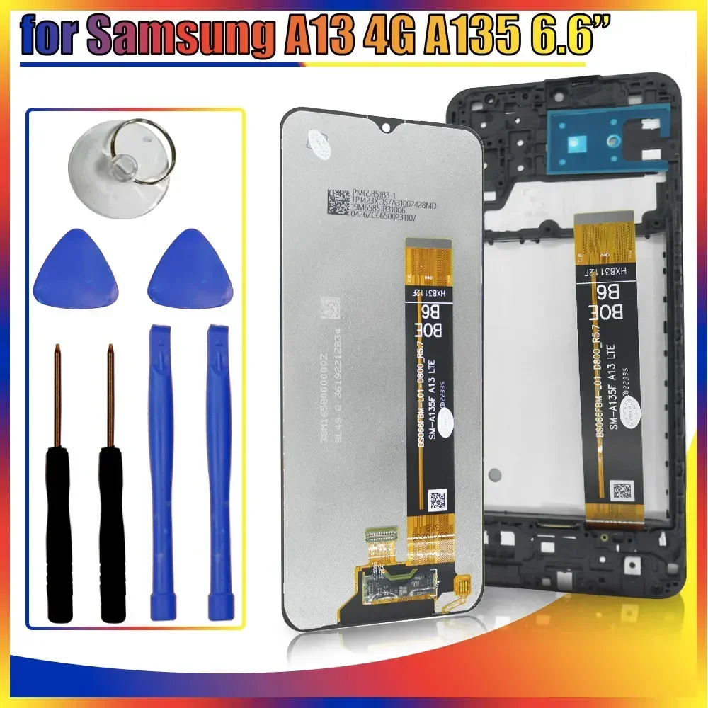 

z testowanym wyświetlaczem LCD do Samsung A13 4G A135F Wyświetlacz LCD z ekranem dotykowym Digitizer Zamiennik do Samsung A13 4G LCD A135 A135F