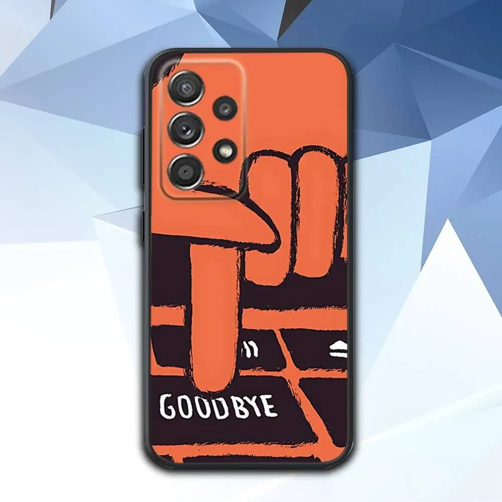 J-Jean Art J-Jullien Funda de teléfono para Samsung S 25,24,23,22,30,21,10,9,Ultra,Plus,Lite,FE,4,5 G Funda negra suave