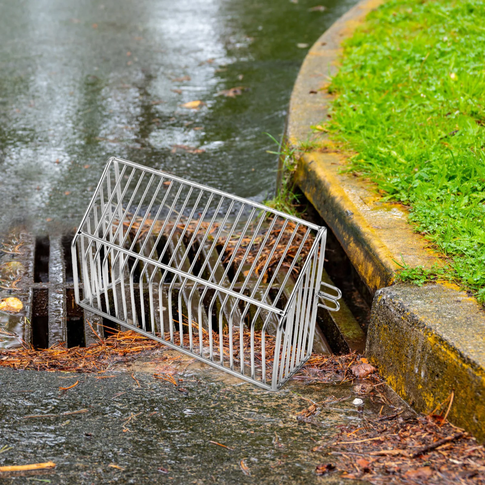 

1pcs Gutter Downspout Guard Stainless Steel Filter Strainer For Roof Drain Anti-Clog Debris Leaves Protection Net Cover