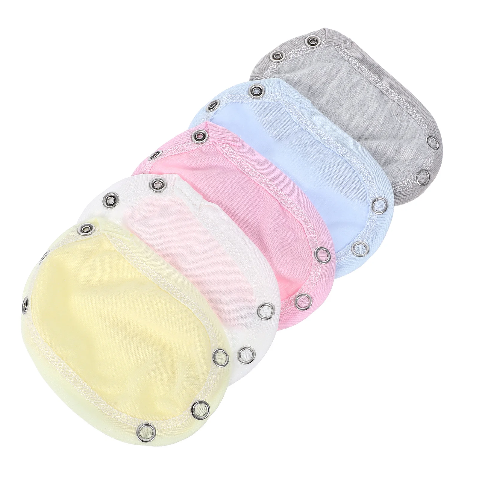 

5Pcs Bodysuit Extender Cotton Soft Breathable Snap Extenders Baby Toddler Jumpsuits Extender Bodysuit Extenders Snap