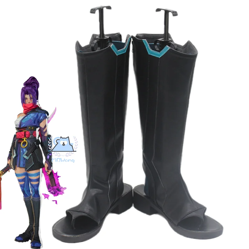 

Game Marve Rivals Psylocke Cosplay Shoes Long Boots Sai Cosplay For Hallowmas Carnival Rivals Role Play Women Men Shoes
