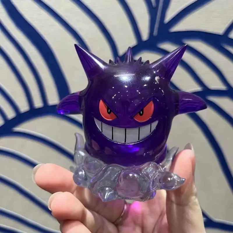 Figurine d'action transparente Pokemon Anime pour enfants, Sicilax, Gengar, beurre modèle périphérique, ornement de bureau, jouet de renforcement, cadeau d'anniversaire, 8cm