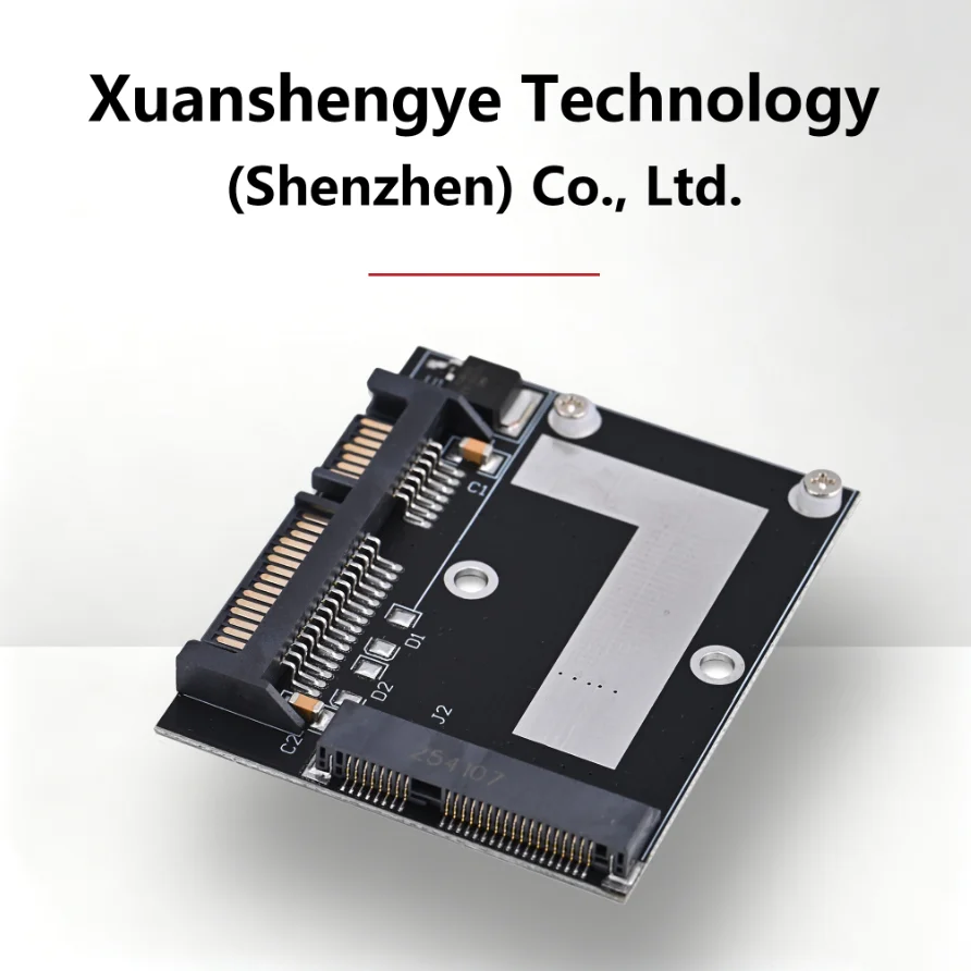 MSATA to SATA Adapter Card, Convert 5cm Mini PCI-E MSATA SSD to Half-Height 2.5-inch SATA3 Interface