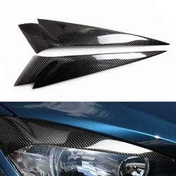 Headlight Eyelid Headlamp Eyebrow For BMW X1 E84 25i 28i 35i xDrive 2009-2015 Carbon Fiber Front Head Light Lamp Brow Cover Trim