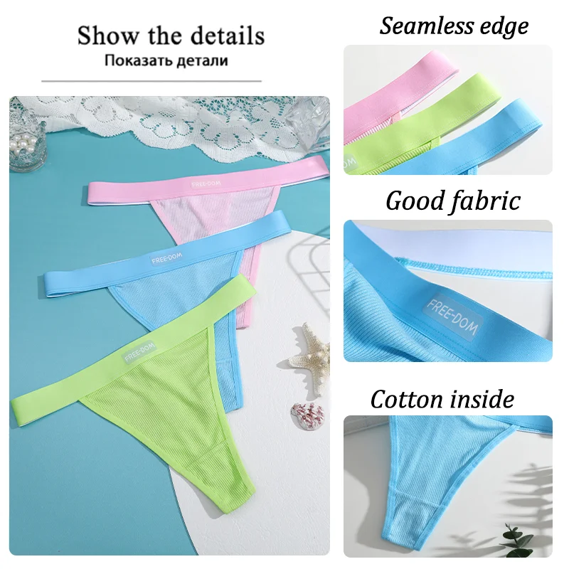 1Pc Women Sexy Panties Macaron Lingerie Sexy Low Waist Color Thongs Ladies Underwear Fashion Soft Underpants S-XL image 5