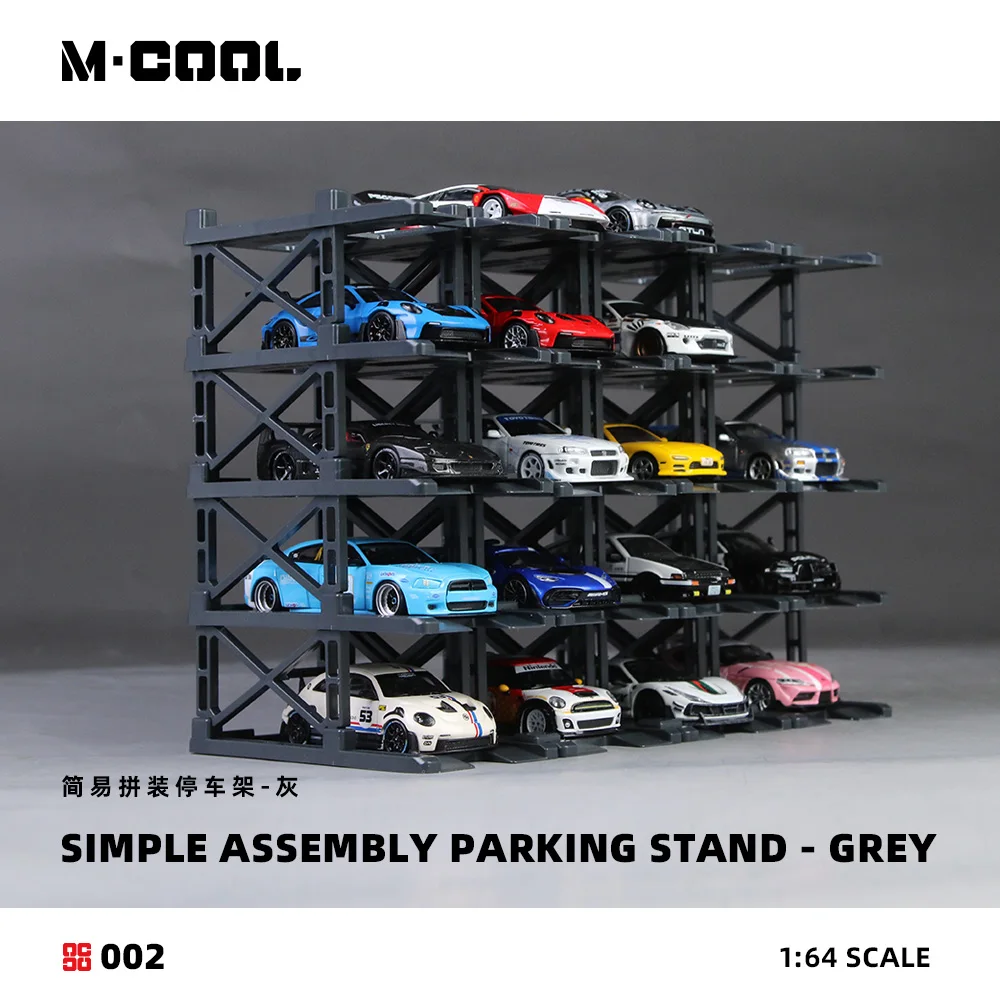 M·COOL 1:64 Simple Assembly Parking Stand Scene Model, Parking Lot Diorama For Display&Collection&Gift view 6