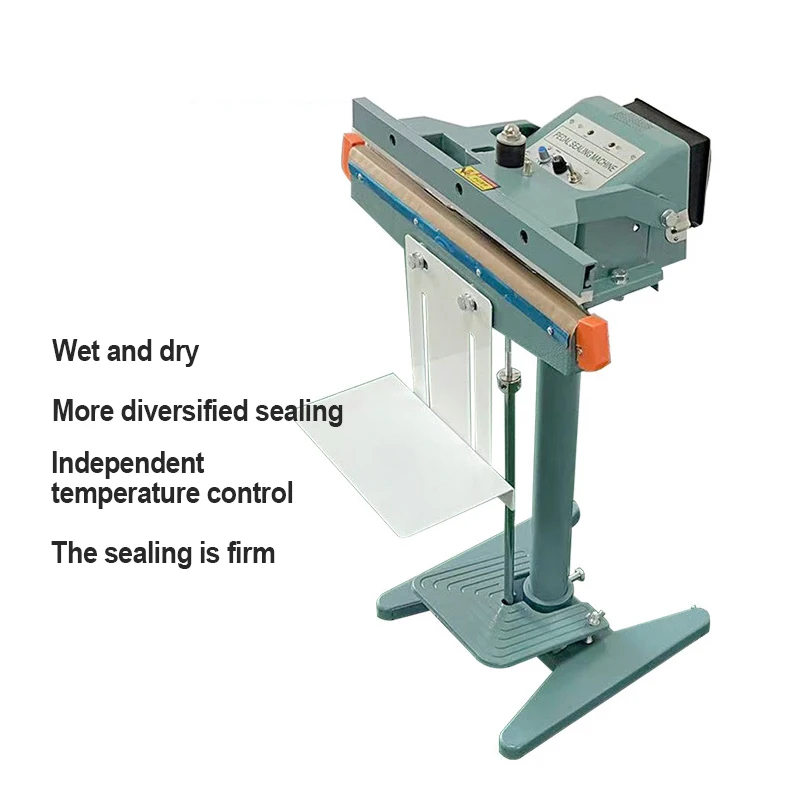 BORX 350mm Plastic Bag Sealing Machine Semi-automatic Aluminum Frame Type Pedal Kraft Paper Sealer 220V Upper and Lower Heating