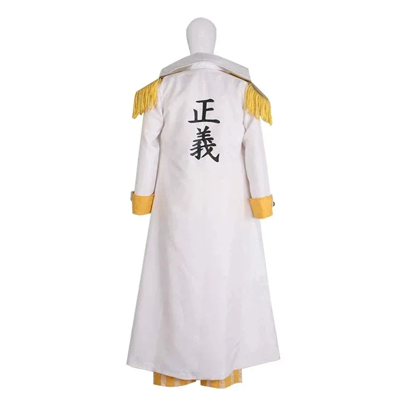 ZXCVBN123Japan Navy General Kprusoian Borsalino Cosplay Pika No Mi Anime ropa disfraces de Halloween para hombres ACGNZXCVBNM987
