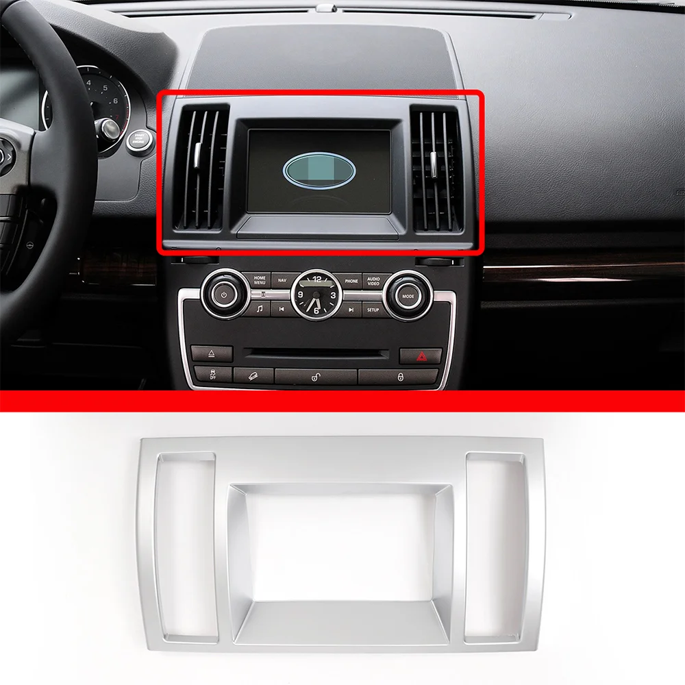 Car Center Console Dashboard Panel Navigation Screen Frame Cover Trim for Land Rover Freelander 2 2013-2015