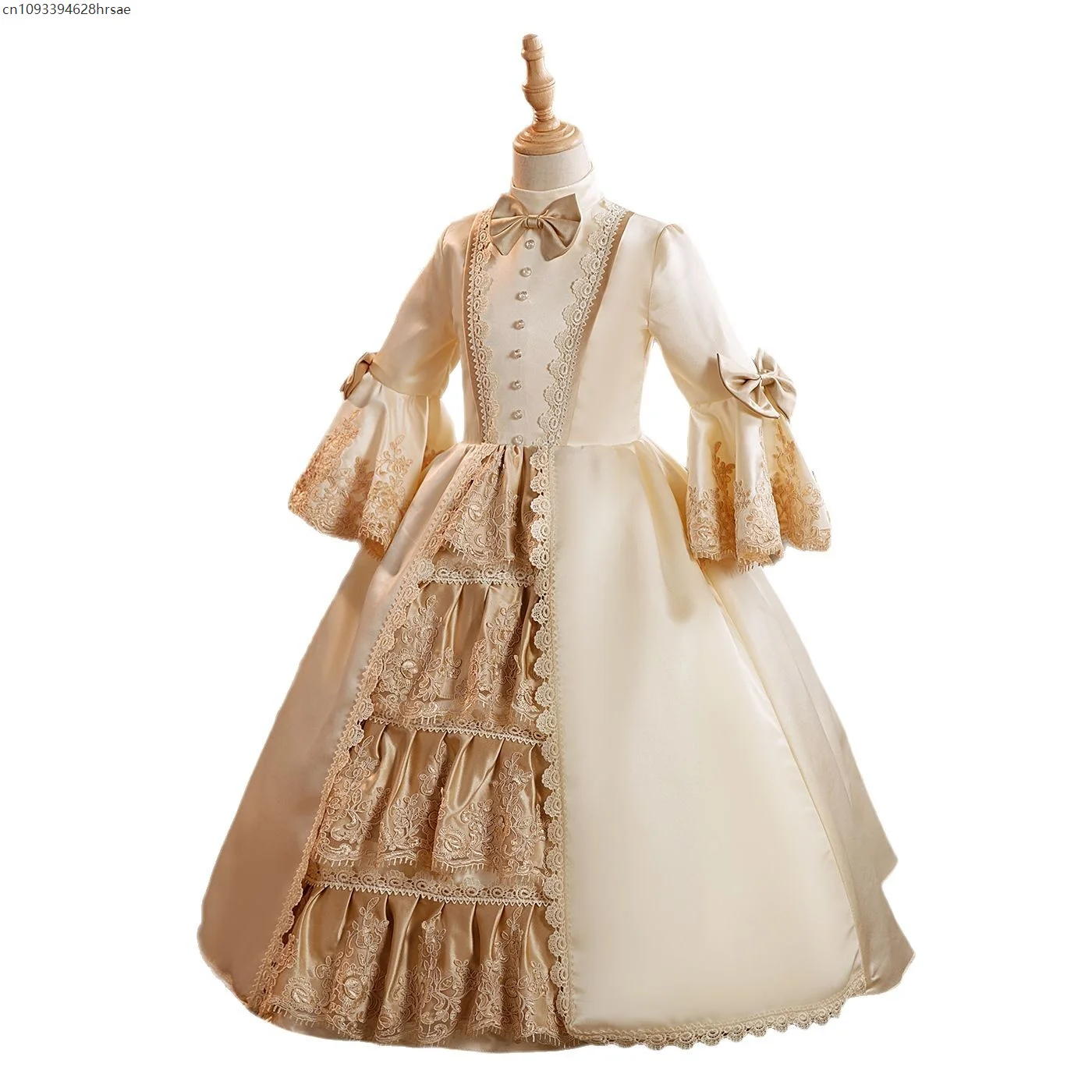 Mädchen Royal Court Theme Queen Cosplay Gown Princess Role Play Lolita Costume Birthday Party Evening Stage Performance Attire