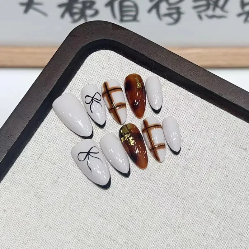 

False Nails Fake Nails Full Cover Press on Nails Diy Pure Handmade Removable Reusablechry Sophoron