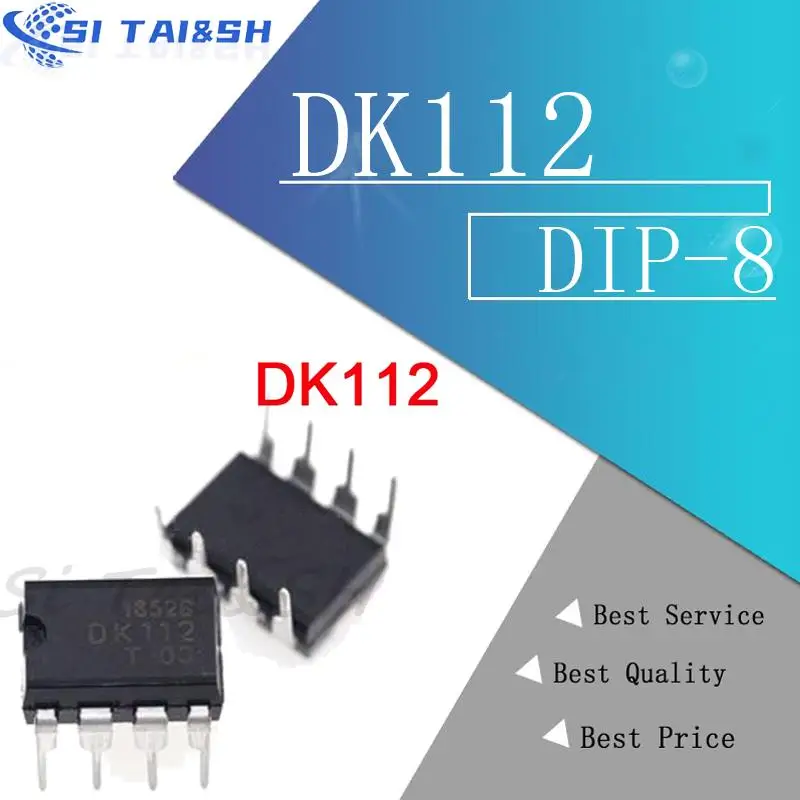 10PCS DK124 DIP8 DIP DK106 DK112 DK125 DK1203 DIP-8 12W AC-DC switching supply control chip DK new original