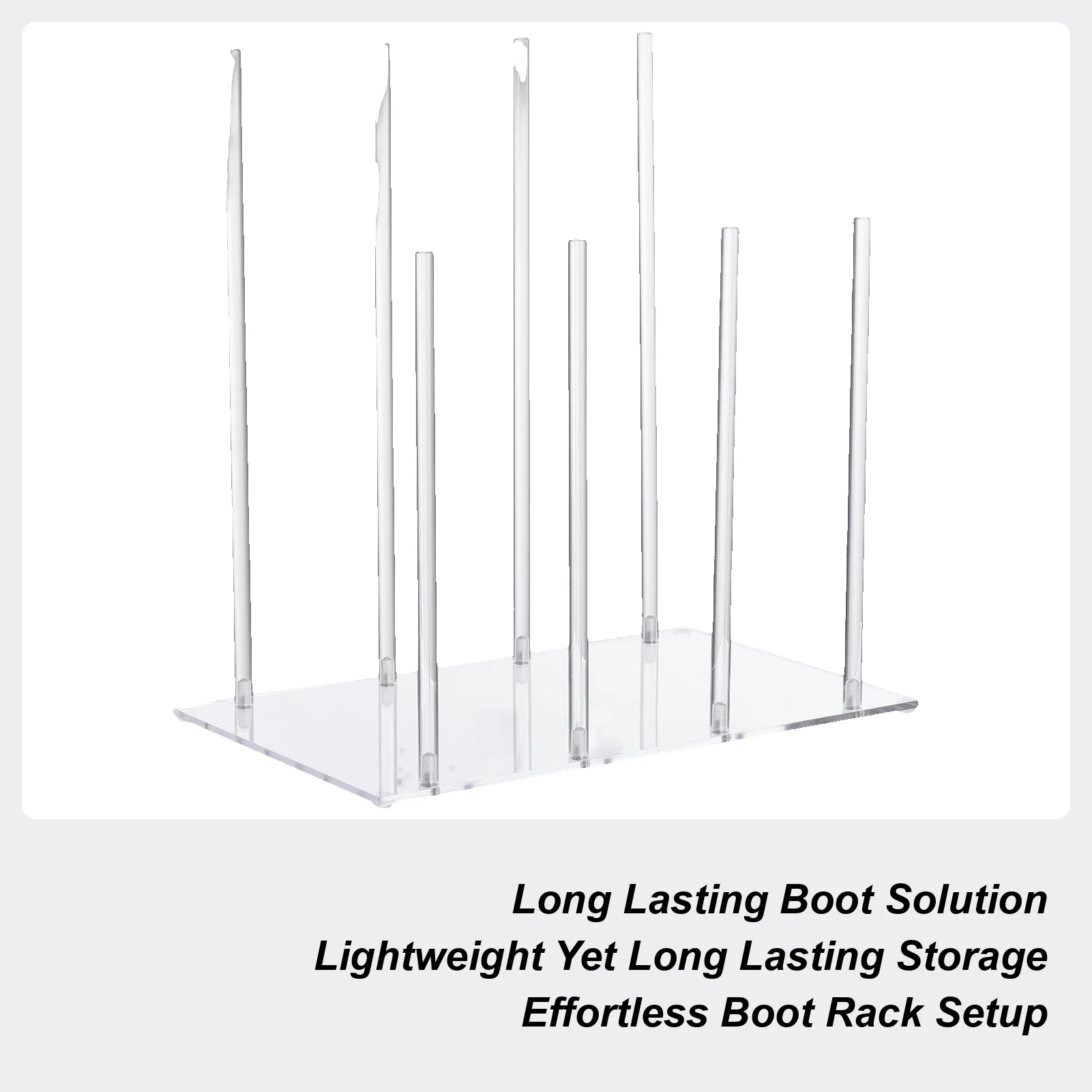 

Tall Boots Rack Organizer Entryway Shoe Acrylic Racks Storage Space-Saving Sneaker Support High Boots Storage For Bedroom