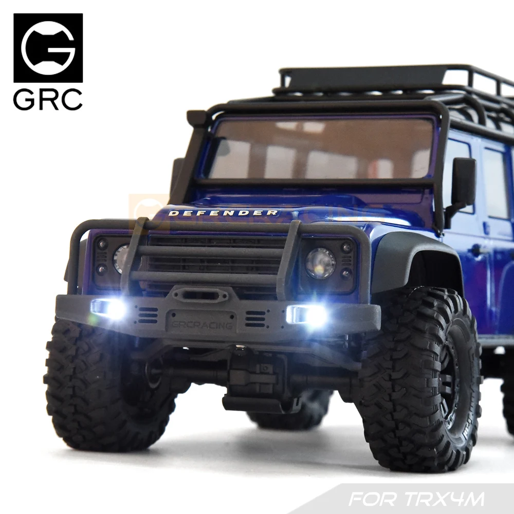 For 1/18 Traxxas Trx4-m Defender Trx4m Rc Crawler Car Upgrade Accessories  Front Bumper 3d Printing Front Water Tank Grille