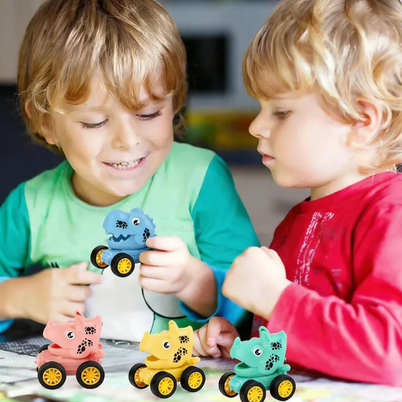 

10/12Pcs Random Mini Dinosaur Pull Back Cars Toys Tyrannosaurus Triceratops Model Car Birthday Party Favors Kids Gift Decor