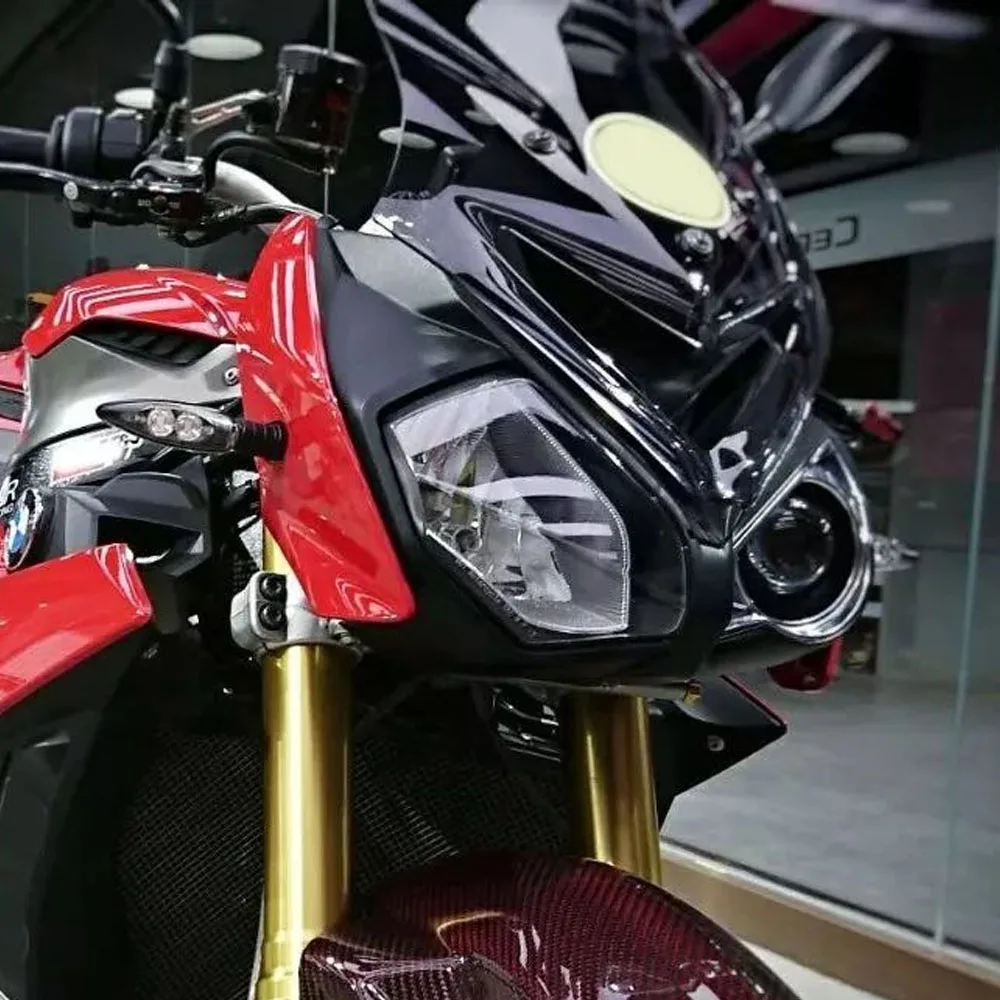 Suitable for BMW S1000R s 1000 R 2014 2015 2016 2017 2018 Motorcycle Carbon Fiber Front Fairing Large Lampshade Modification
