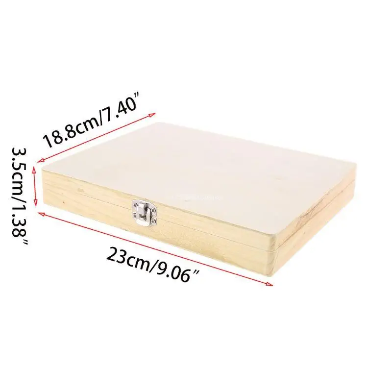 Professional Laboratory Use Microscope Slides Box for Case Wooden Container Storage Holder for 100 Pcs Microscope Dropship