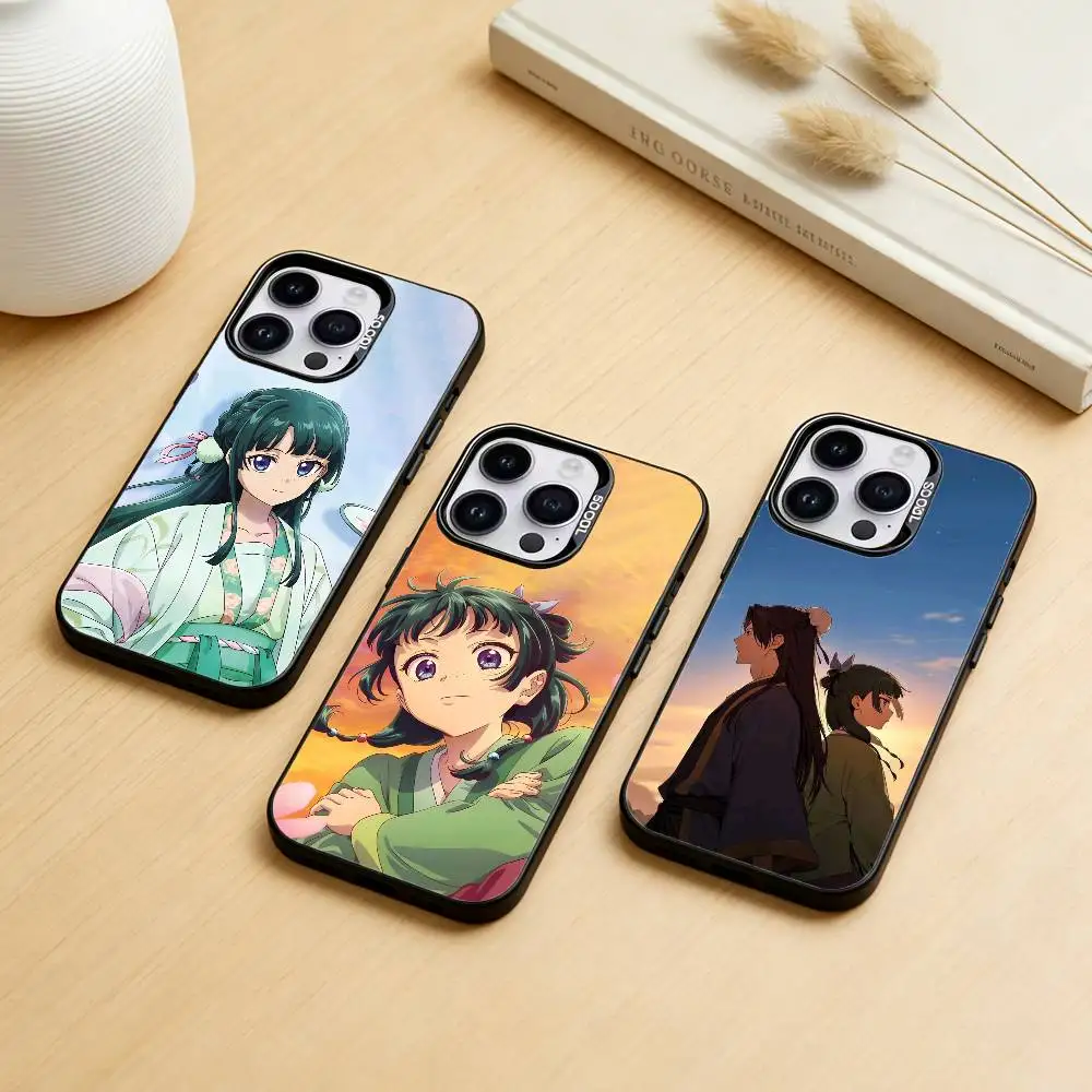 

Anime Apothecary Diaries Maomao Phone Case Color Silver Shell For IPhone 17 16 15 14 13 12 11 Pro Max Plus