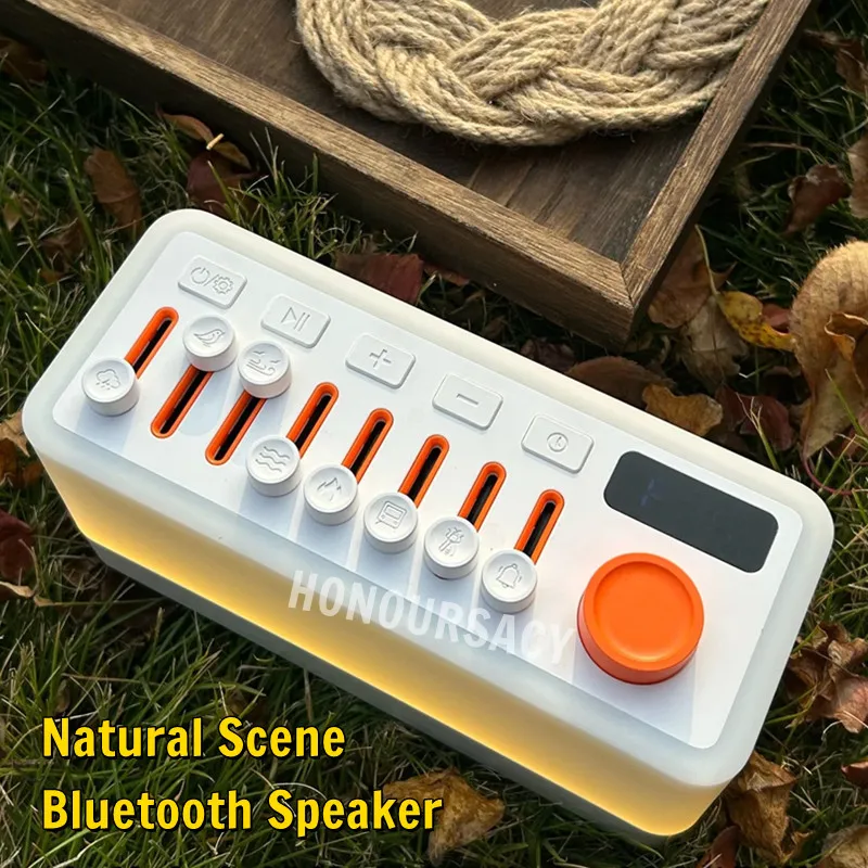 Altavoz Bluetooth inalámbrico de CJ-506, caja de música con sonido Natural temporizado, mejora el sueño, relaja la lluvia, olas del mar, pájaro, trueno para regalos