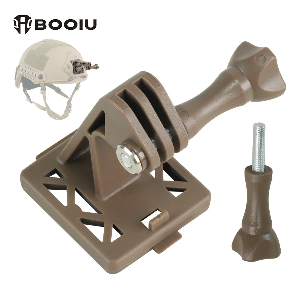 BOOIU Helmet Base Adapter Holder ABS For FAST/MICH/NVG Helmet GOpro Action Camera Mount Fixed Install Airsoft Helmet Accessories