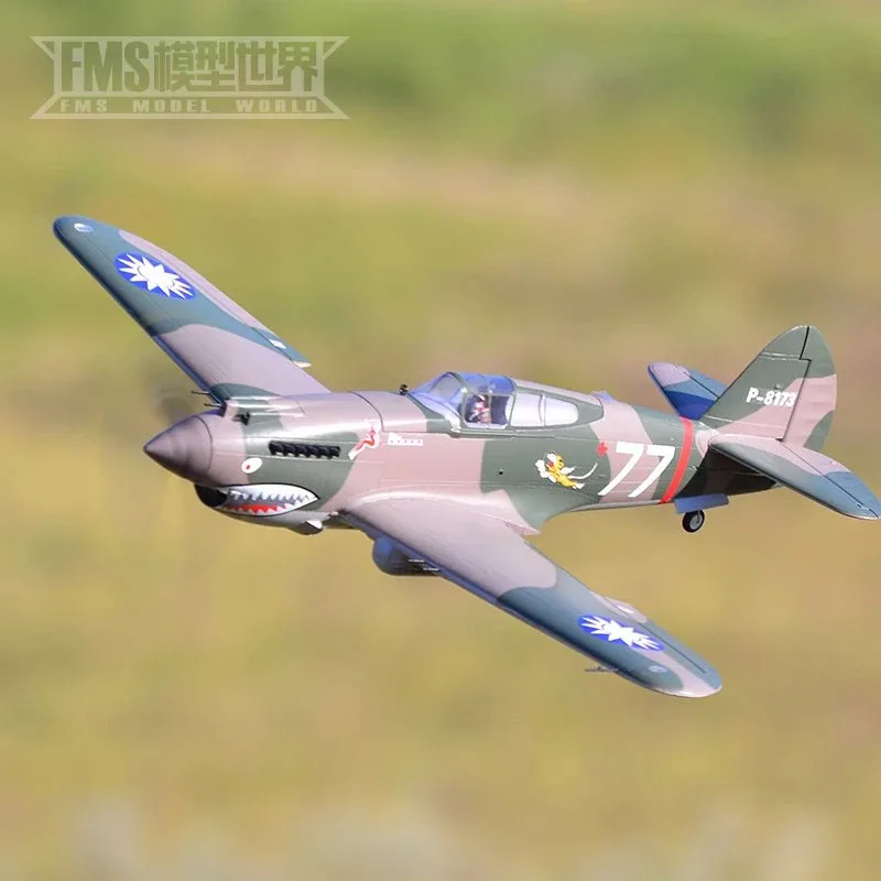 FMS 980mm P-40B Ferngesteuertes Flugzeugmodell, Montage, Starrflügelflugzeugmodell, Geburtstagsgeschenk, Simulationsflugzeugmodell