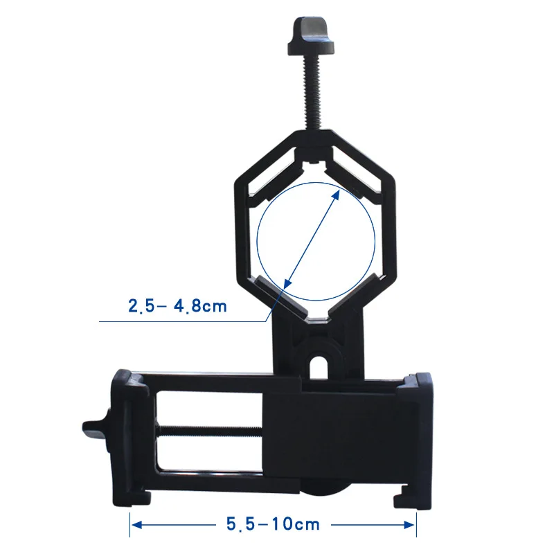Telescope/Microscope Connection Mobile Phone Photography Holder B5P0078K Plastic with Shrinking Cover