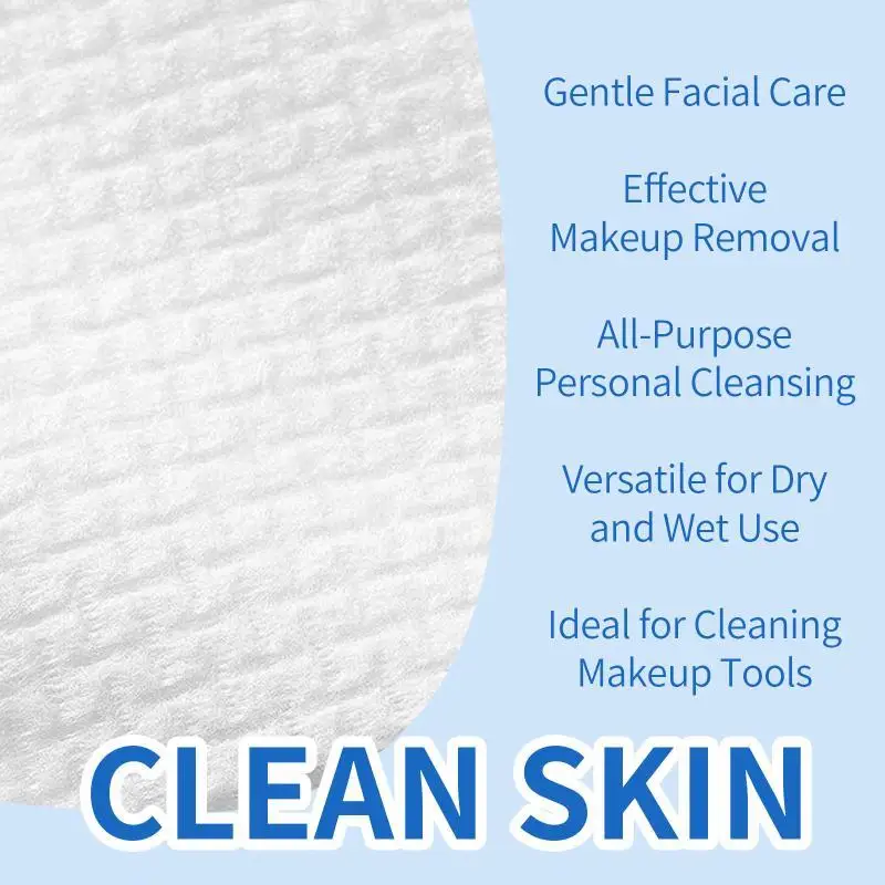 50Pcs/Box Disposable Face Towel Facial Cleansing Makeup Remover Dry Beauty Skincare Travel Pack For Daily Use