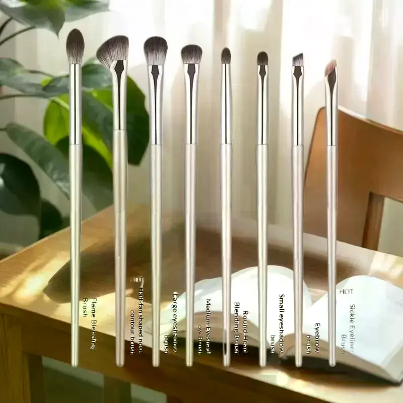 8-delige oogmake-up kwasten Set Detail Oogschaduwborstel Make-upborstel Ultrazachte oogschaduw Eyeliner make-uptool