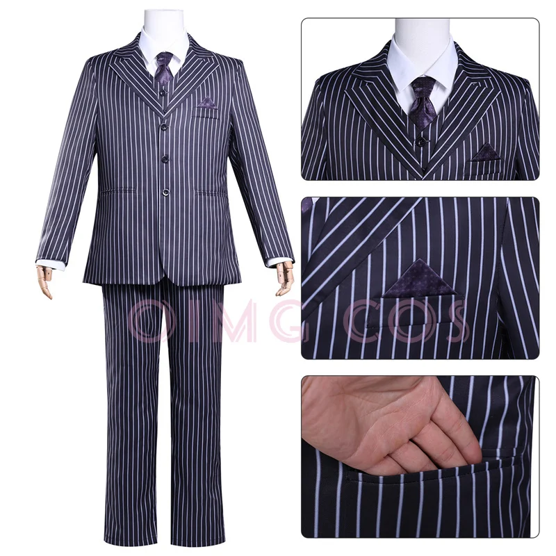 Disfraz de Cosplay de Wednesday Gomes, uniforme de carnaval, disfraces de Anime de Halloween, juego de mujer