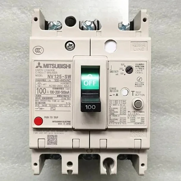 

NV125-CW NV125-SW 3P 125A100A75A60A Leakage Circuit Breaker