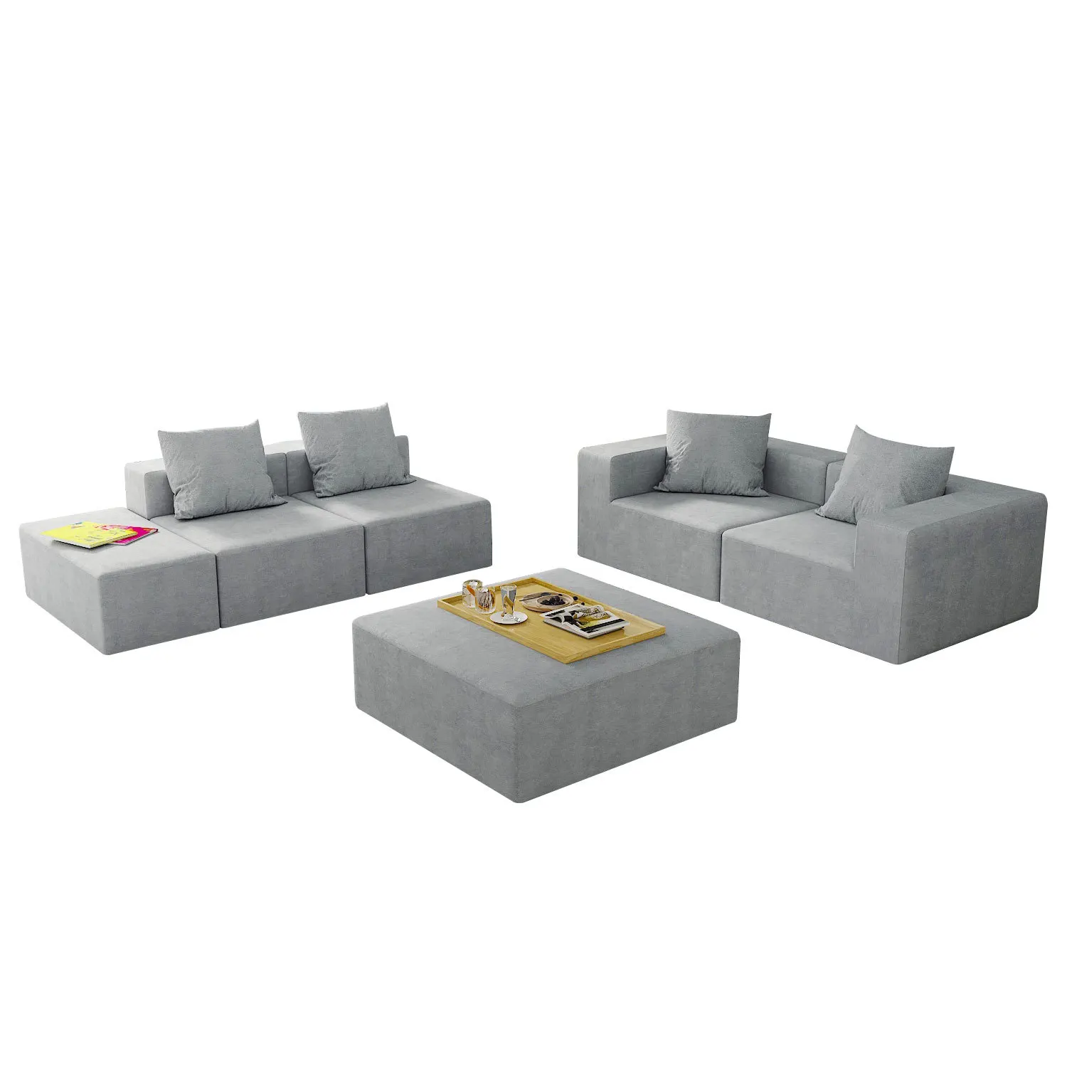 

New sponge combination, lazy sofa, home, creative splicing living room sofa