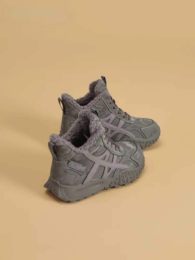 

Daphne Thi Bot Fce Lined Snow Boots Women's Retro De Xin Winter High Top Cotton oes Warm Casual ort Tube