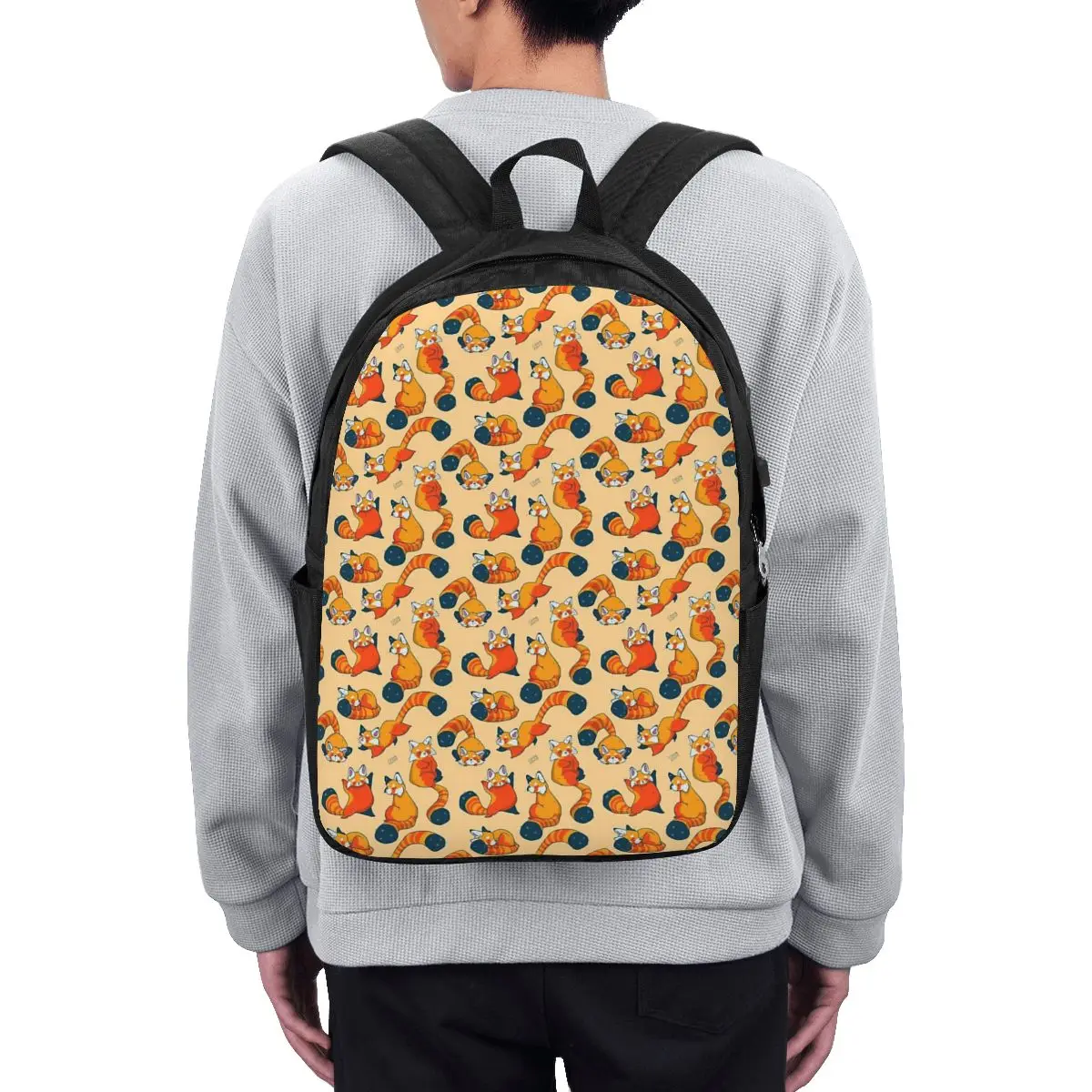 

Red Panda Animal Backpack Travel Notebook Bag Computer College Student School Bag Laptop Shoulder Bags for Men Women
