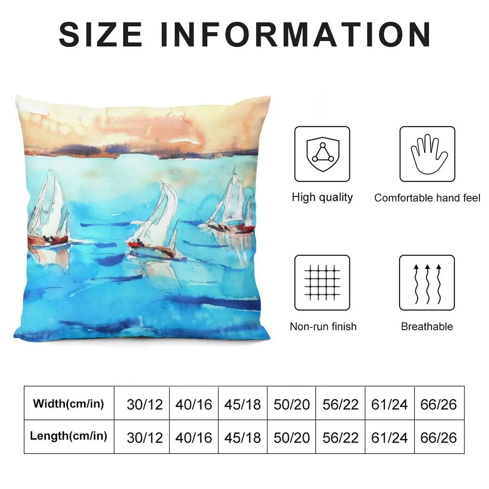 Salcombe Bay Sailing - Modern wall decor - Sailing boats reflections - Turquoise blue sea White sails Regatta Devon Throw Pillow