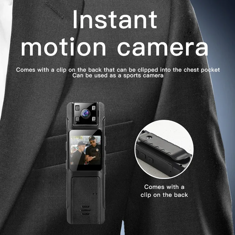 새로운 1080P WiFi 미니 카메라 - 야간 투시 기능, 동작 감지 DVR, 가정용 루프 녹화 기능을 갖춘 휴대용 바디 착용 카메라