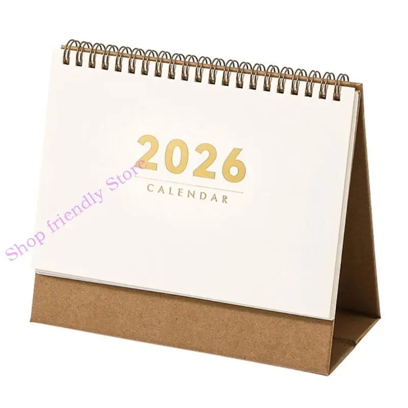 

2026 Desk Calendar from 09/2025 to 12/2026 Office Desktop Calendar with Sticker