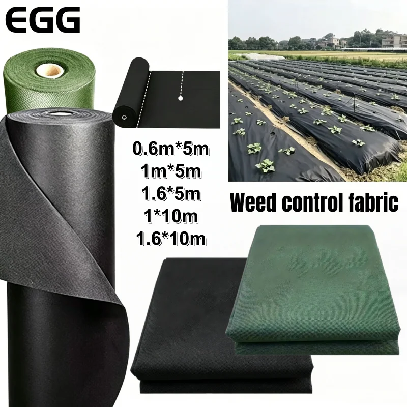 Thickened Non-Woven Fabric Weed Barrier UV Resistant Durable Gardening Ground Cloth Weed Control Cloth Plant Covers Protector