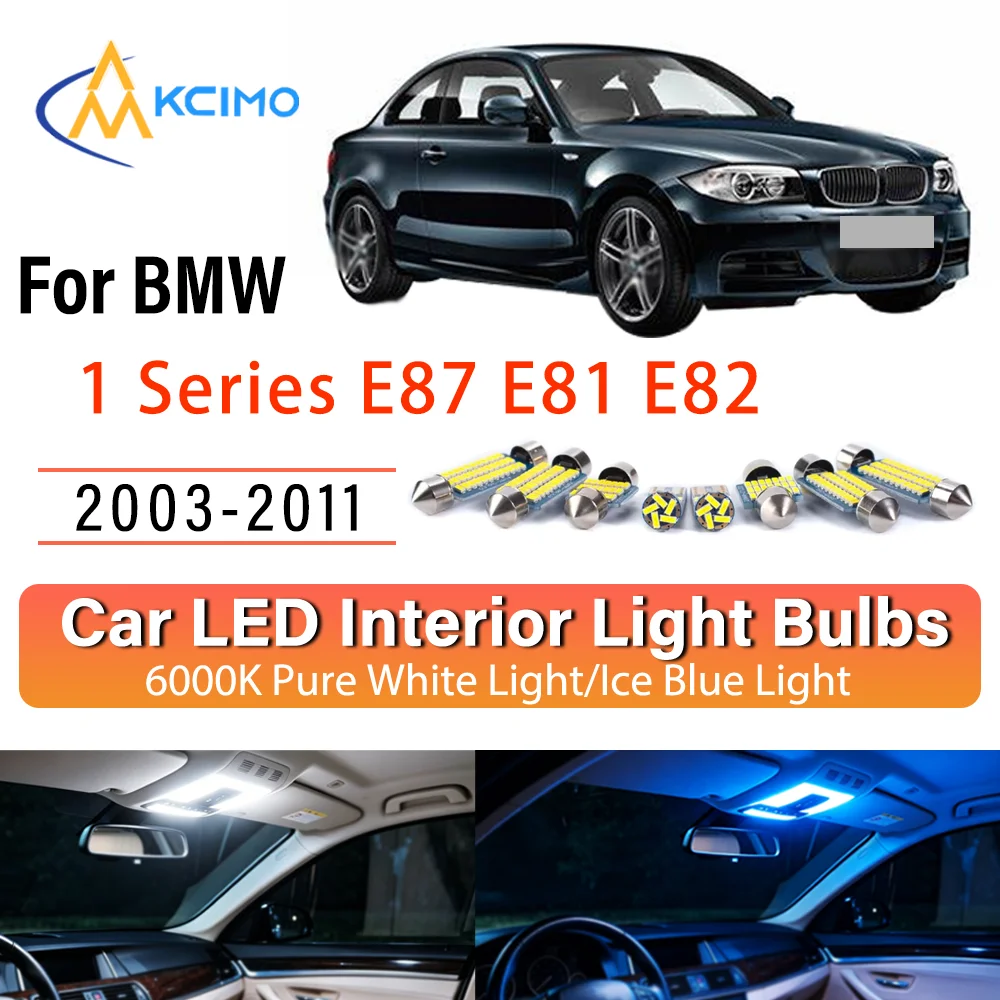 For BMW	1 Series E87 E81 E82 2003-2011 Instant Install Constant Bright LED Inner Lamp Upgrade Set OE Fit Ceiling Reading Boot