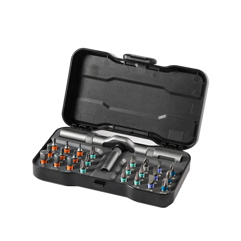 Atuman Duka 24 Piece Hex Bits T-bar Handle Multibit Set Wrench Driver Bike Repairing and Mounting Ratcheting Screwdriver