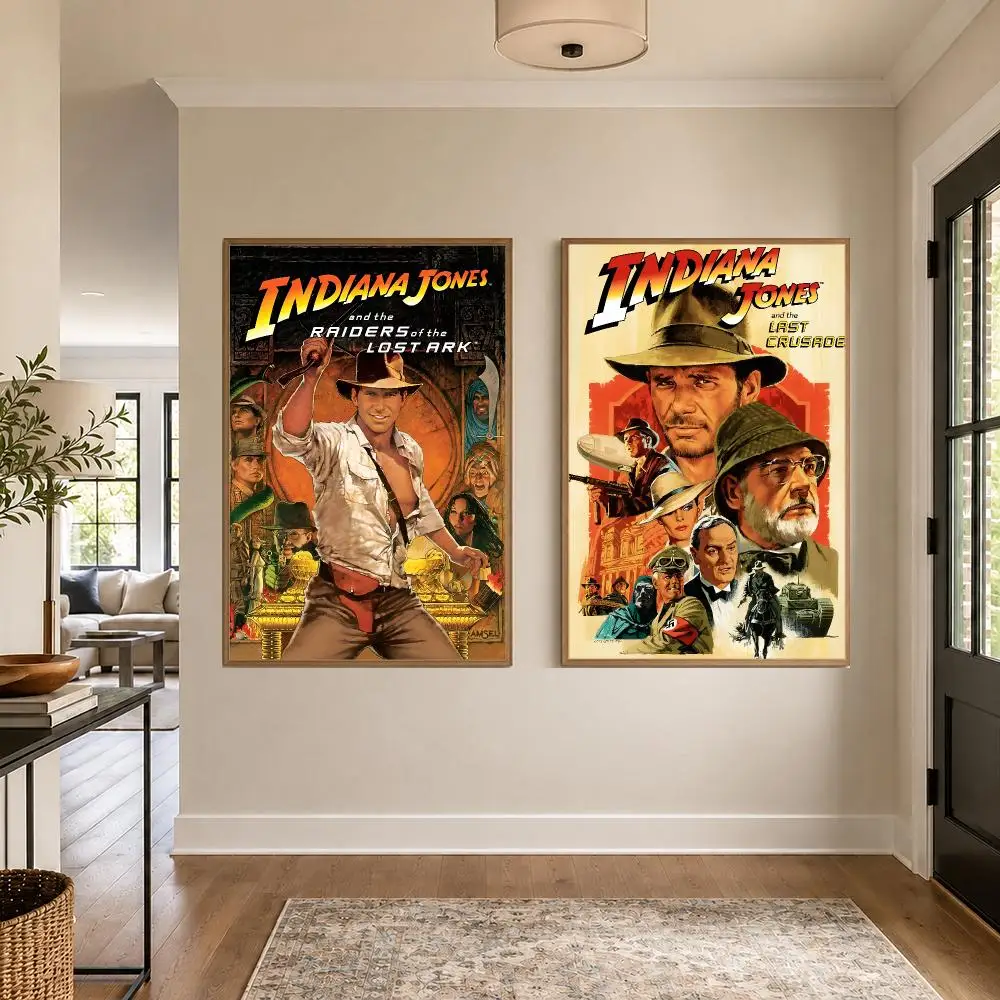 Movie I-Indiana Jones Poster Graphic Wall Art Poster HD Waterproof PP Paper Print for Bedroom Living Room Office Decor Gift