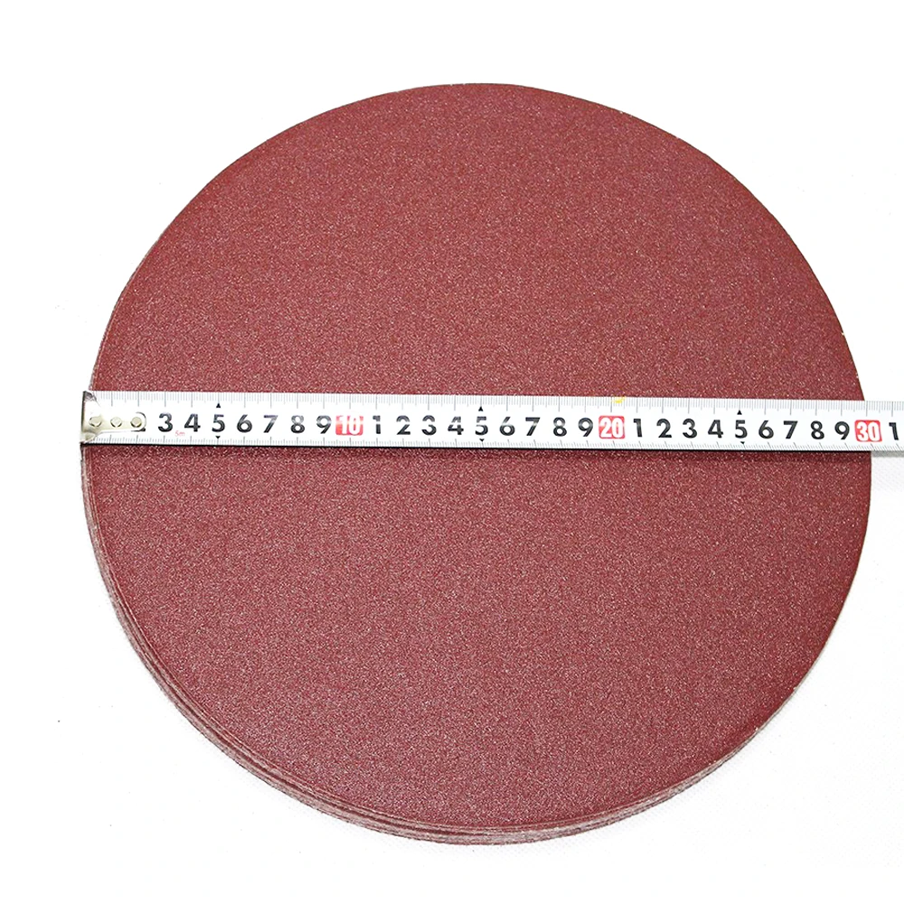 10 pieces 12 inch 300mm A/O Sanding Disc for Wall Grinding Hook & Loop Abrasive Paper Disc